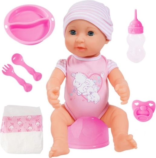 Bayer Piccolina Newborn baby doll 40 cm with accessories