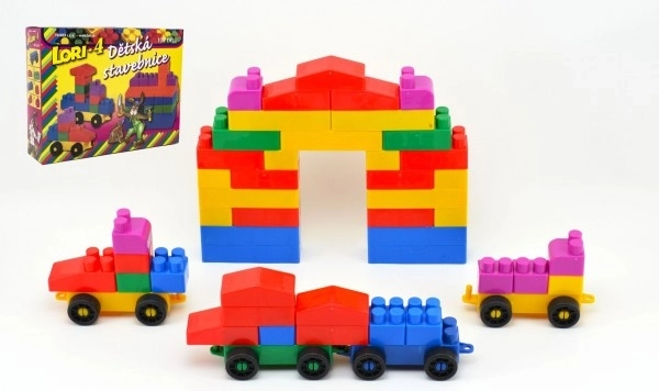 LORI 4 plastikinė konstruktoriaus rinktinė, 100 vnt.