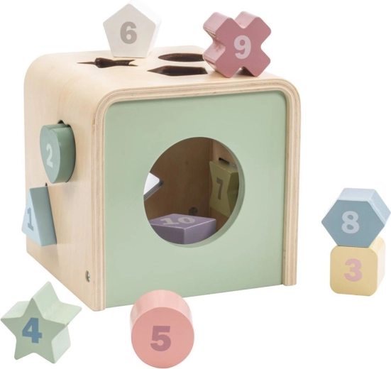 Montessori rūšiavimo kubas su formomis Baby Mix