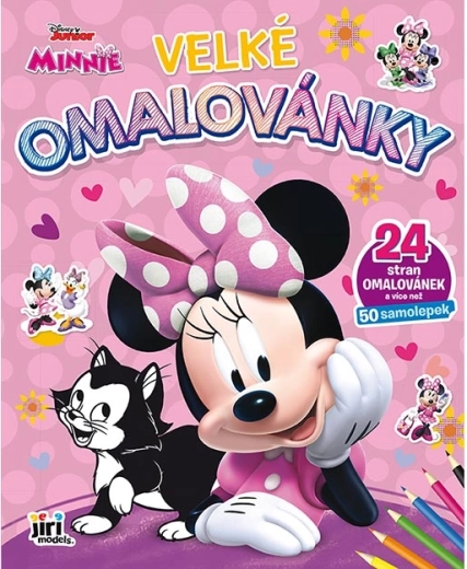 Didelės Minnie spalvinimo knygelės