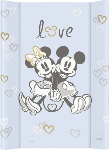 Ceba Baby vystymo kilimėlis su kieta lentele Comfort 50 × 70 Disney Minnie & Mickey mėlynas