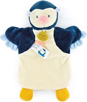 Pliušinė pingvino lėlytė (rankinė lėlė) 25 cm