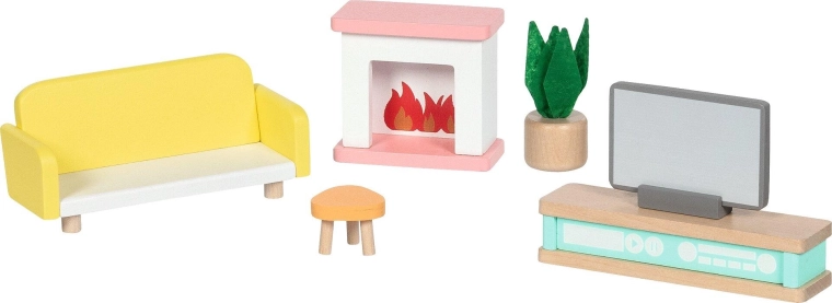 Wooden Copenhagen Dollhouse Furniture Living Room
