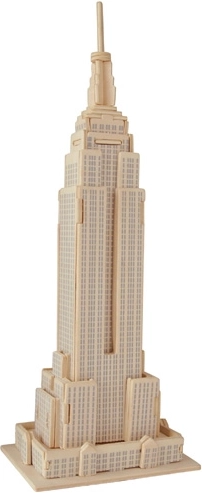 Medinės 3D dėlionės Empire State Building