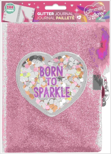 Blizgantis dienoraštis Born to sparkle – 1 vnt.