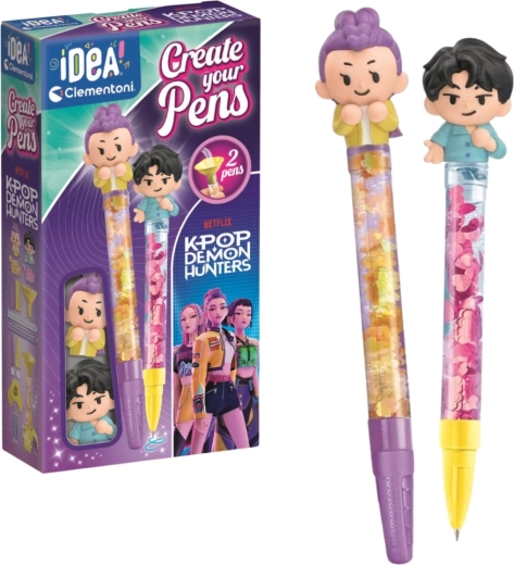 Clementoni Idea Art Mini Pen Factory KPOP Demon Hunters Rumi and Jinu