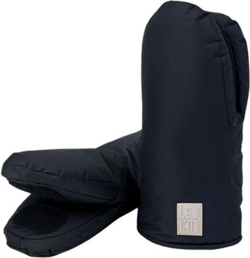 LEOKID pirštinės vežimėliui Black Coal