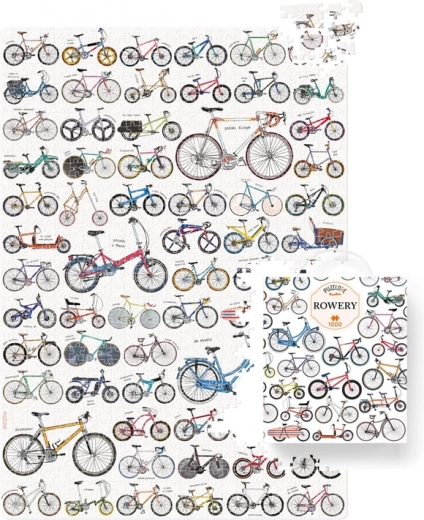 CzuCzu Puzzlove Bicycles puzzle, 1000 pieces