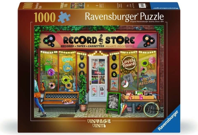 Ravensburger dėlionė „Vintage Vinyl“, 1000 detalių