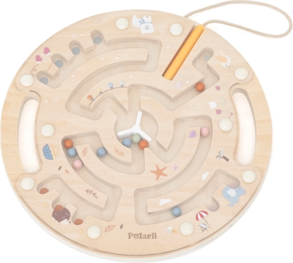 Magnetinis medinis labirintas „PolarB“ iš „Viga Toys“