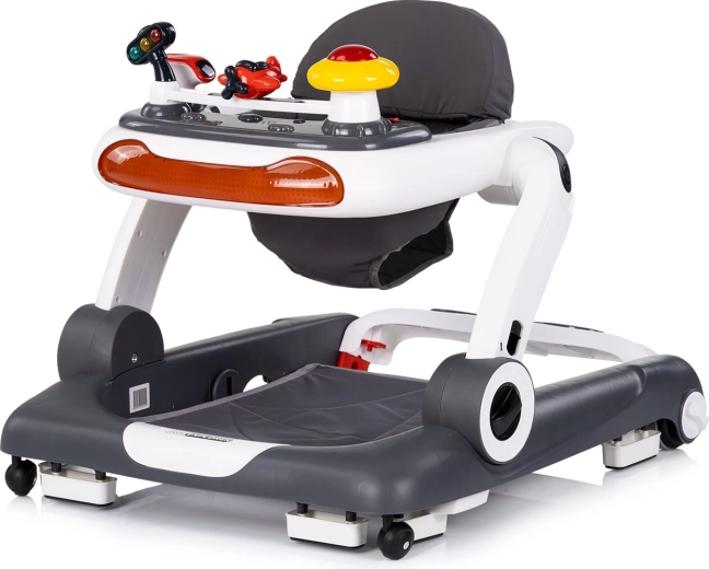Interaktyvus 4-in-1 vaikštynė CHIPOLINO Little Explorer, pilka