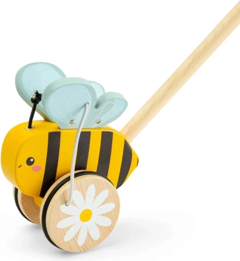 Bigjigs Toys medinis stumiamas žaislas Bitutė