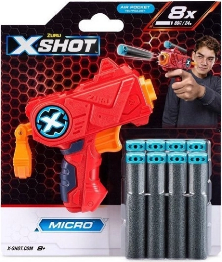 X-Shot Excel Micro kišeninis putų strėlyčių pistoletas