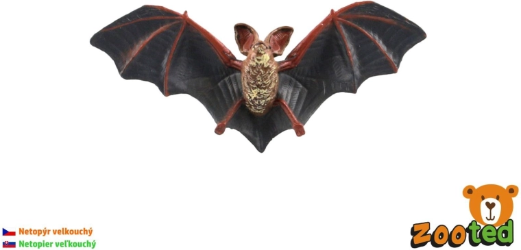 Plastic model of a bat with large ears 11 cm