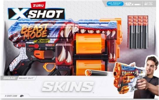 Šautuvas su strėlėmis X-SHOT SKINS DREAD – beast mode (12 strėlių)