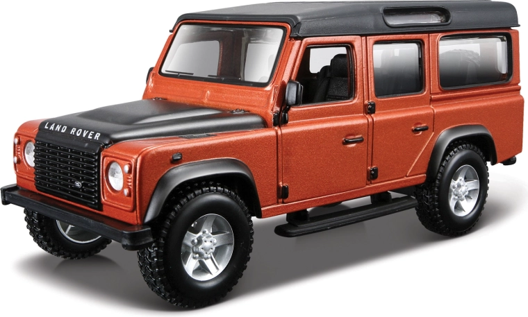 Bburago Land Rover Defender 110 oranžinis metalikas 1:32