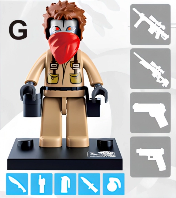 Sluban figure policeman or thief