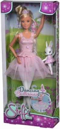 Lėlė Steffi Love – šokanti balerina su triušiuku