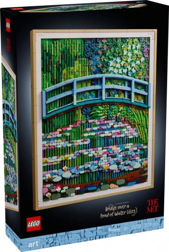 LEGO Art Claude Monet – Tiltas virš tvenkinio su vandens lelijomis