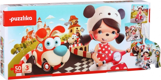 Puzzlika Laimingi pasakojimai 3 viename vaikų dėlionė