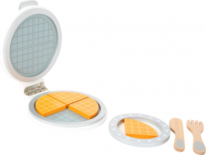 Wooden waffle maker with accessories small foot