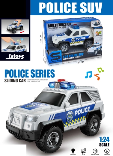 Policijos automobilis su efektais 15 cm