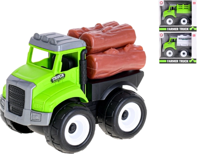 Friction-powered farm truck – tanker, lumber, flatbed (11–12 cm)