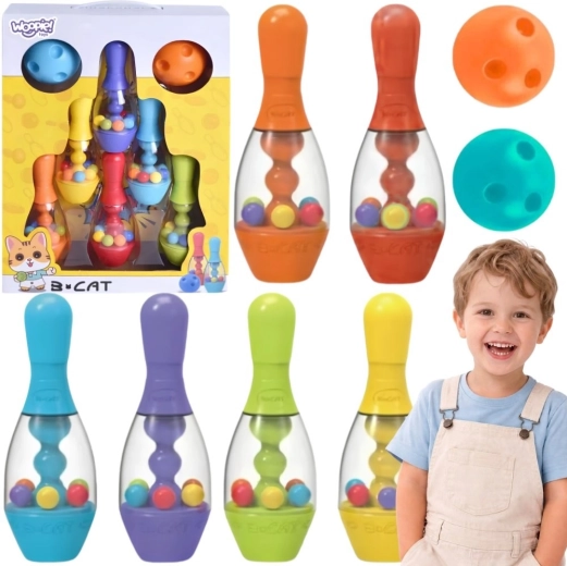 Woopie Children's Sensory Bowling Pins - 8 pcs