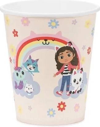 Popieriniai puodeliai „Gabi kačių namelis“ (motyvų mišinys) 250 ml