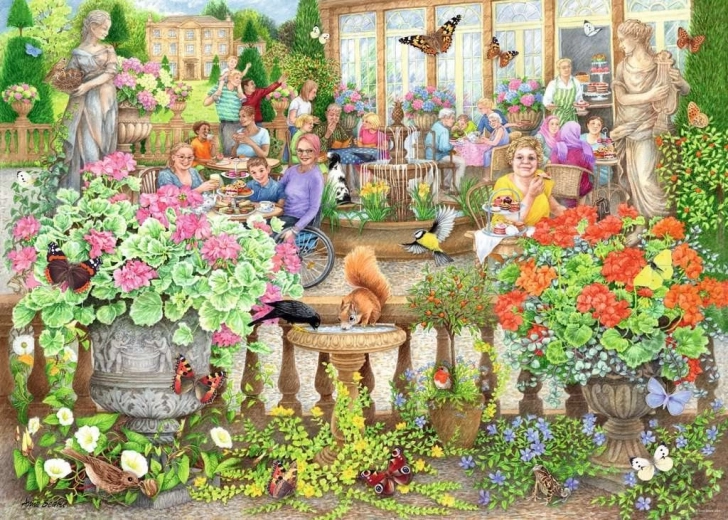 Ravensburger Puzzle Café in the Orangery 1000 Pieces