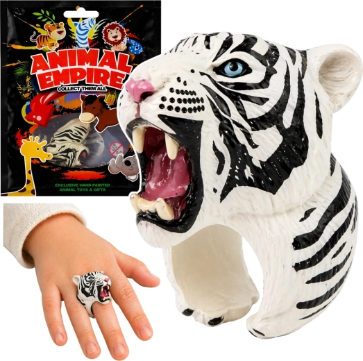 White Tiger Head Ring – educational toy for kids