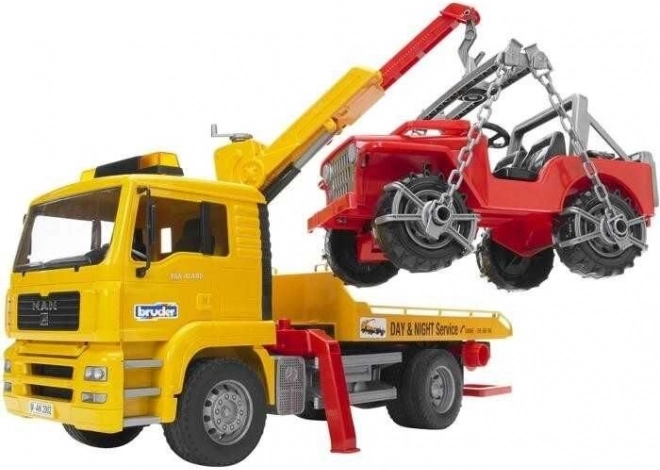 Bruder MAN vilkimo sunkvežimis ir visureigis Jeep