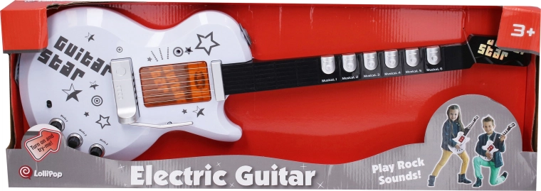Elektrinė gitara su šviesos ir garso efektais, 70 cm