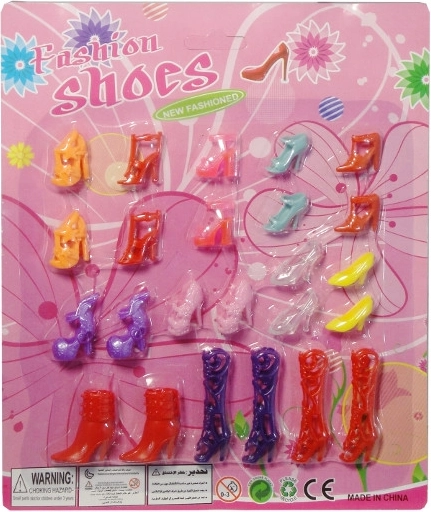 Batelių rinkinys Barbie tipo lėlėms – 12 porų