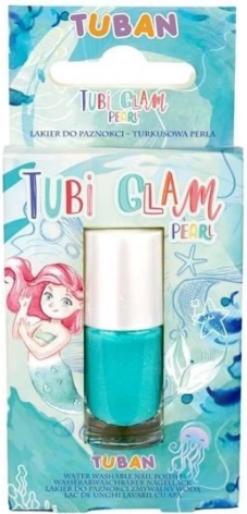 Tubi Glam perlamutrinis turkio spalvos nagų lakas