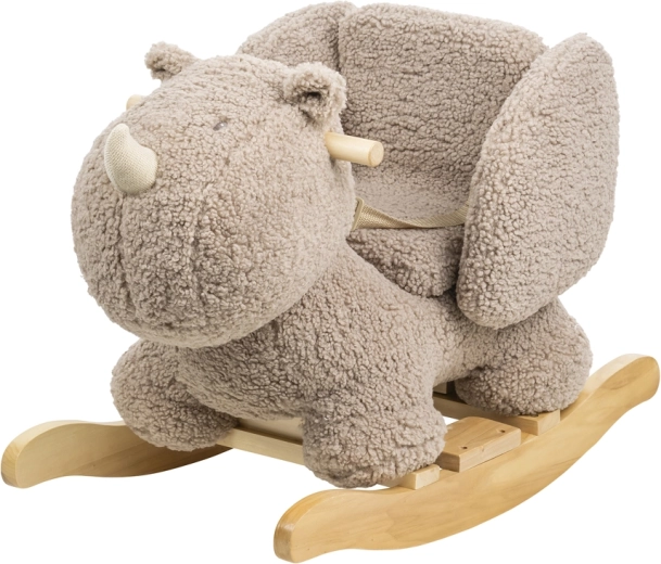 Nattou plush rocking toy Teddy – rhinoceros taupe (10–36 months)