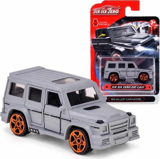 Metal Off-Road SUV Toy Car with Opening Doors in 1:64 Scale