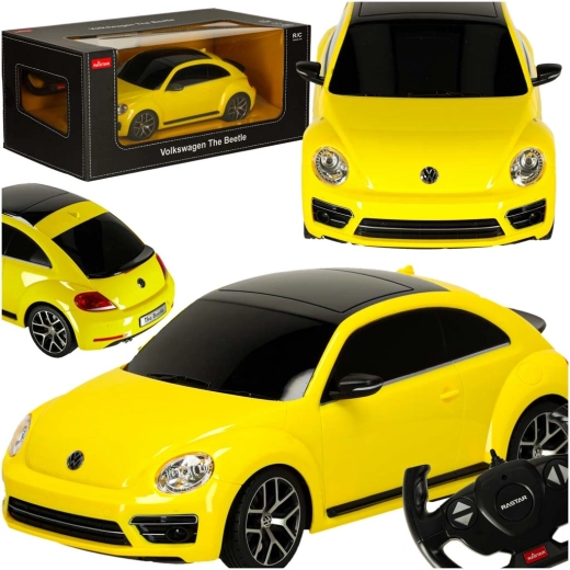 Remote-Controlled Rastar Volkswagen Beetle 1:14, Yellow