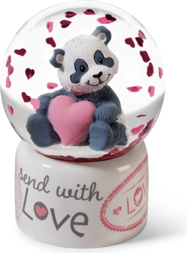 NICI sniego rutulys panda Love 6,5 cm
