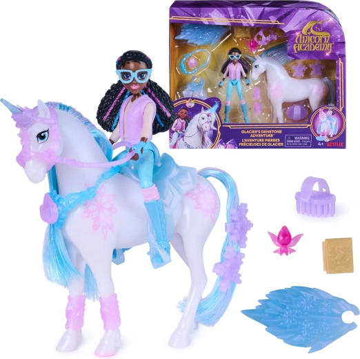 Spin Master Unicorn Academy figūrėlių rinkinys Layla ir Glacier su priedais