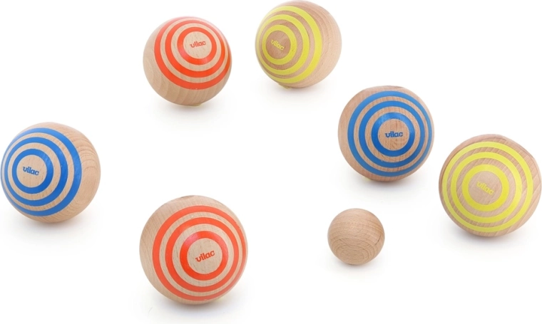 Vilac wooden pétanque with colored rings