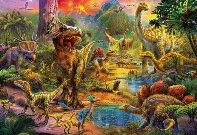 Dinozaurų karalystės dėlionė – 1000 dalių