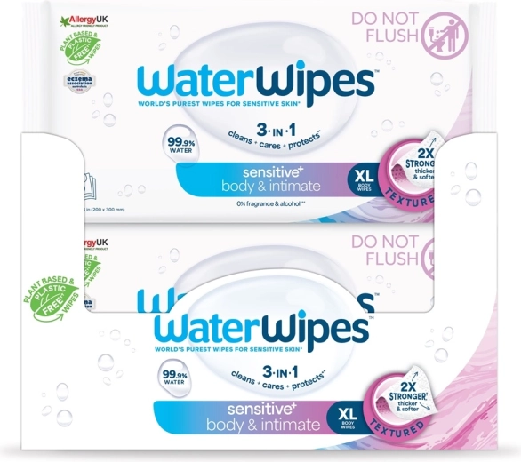WaterWipes body and intimate wet wipes 30 pcs