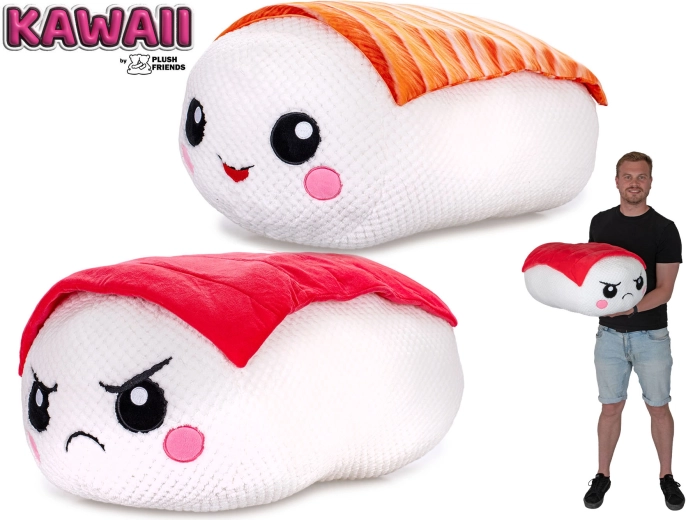 Plush Friends Kawaii pliušinis žaislas sushi nigiri 60 cm - 1 vnt.