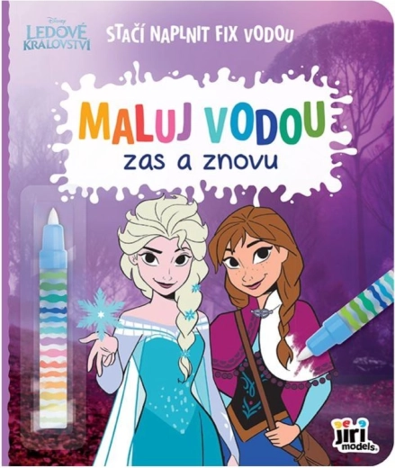 Knygelė „Spalvink vandeniu“ Ledinė karalystė
