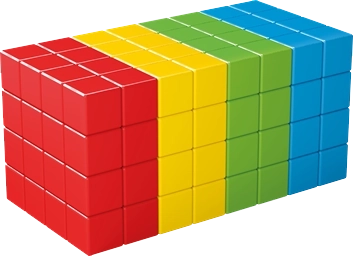 Geomag Magicube Full Color – magnetinė konstravimo sistema, 128 kubeliai