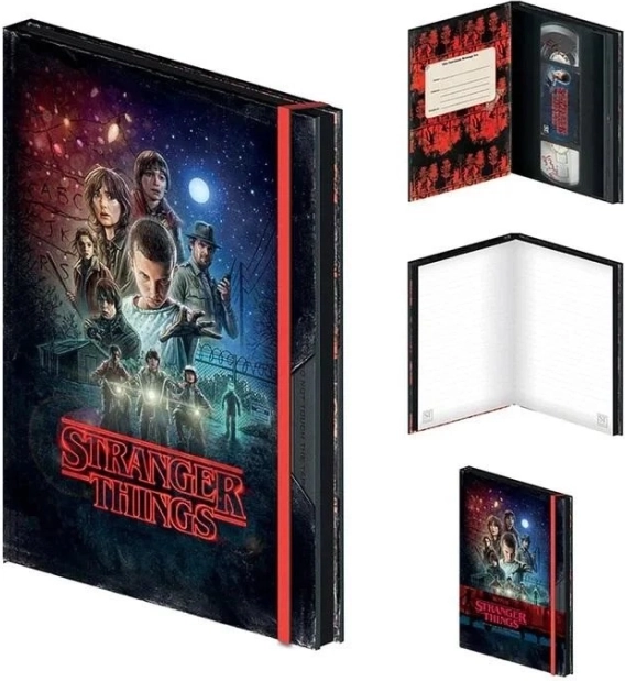 Premium bloknotas VHS Stranger Things 1