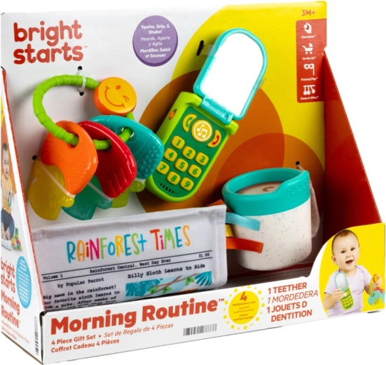 „Bright Starts“ dovanų rinkinys pojūčiams lavinti „Morning Routine“