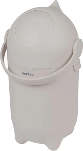 Nattou sauskelnių šiukšliadėžė Dropy, clay, 20 l