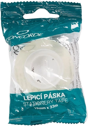 Lipni juosta CONCORDE 19 mm × 33 m, skaidri